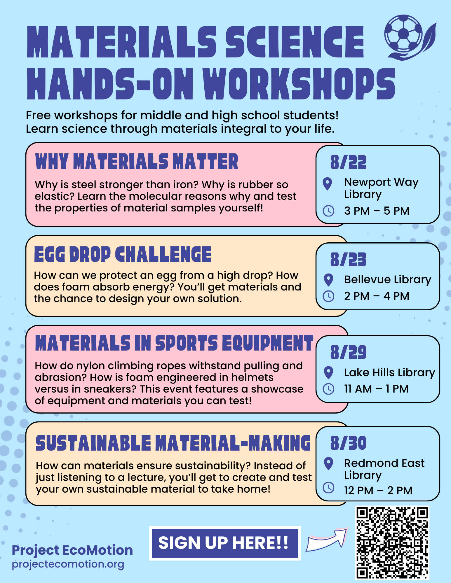 Summer 2026 workshop poster